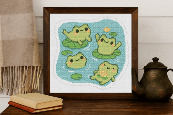 Cute Frogs Cross Stitch Pattern Review