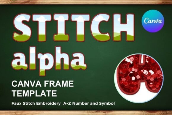 Evaluating Faux Embroidery Canva Frame Letters_21