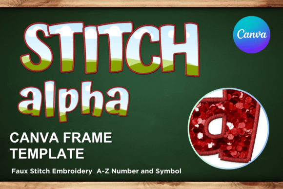 Evaluating Faux Embroidery Canva Frame Letters for Etsy