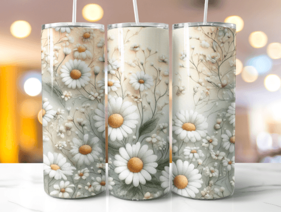 Review: 3D Embroidery White Floral Tumbler Wrap