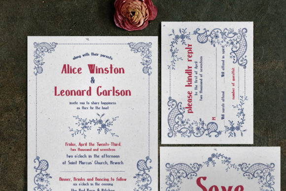 Review: Embroidery Wedding Invitation Suite for Merch