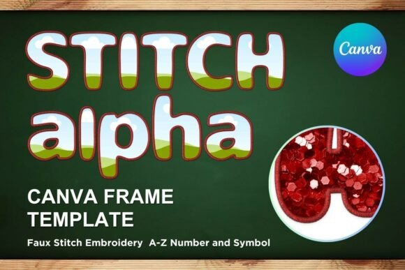 Review: Faux Embroidery Canva Frame Letters_18