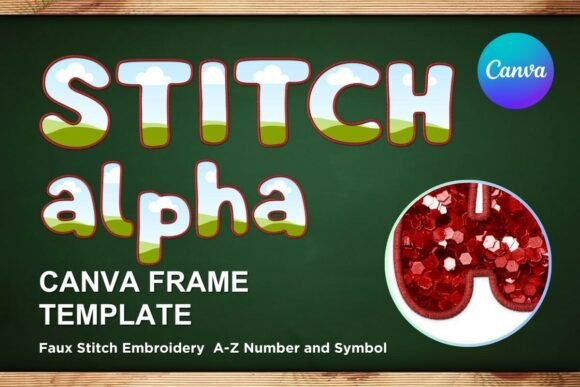 Review: Faux Embroidery Canva Frame Letters_23