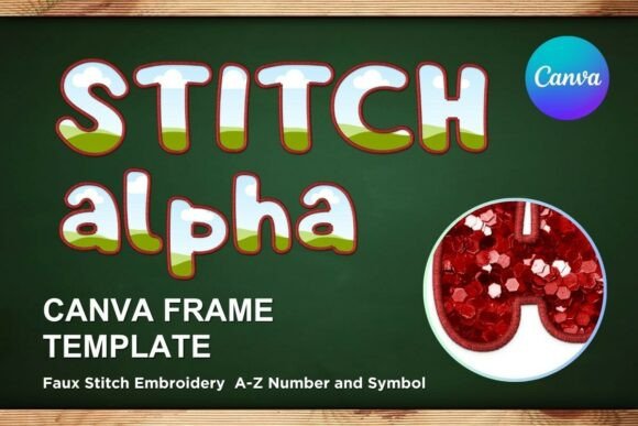 Review: Faux Embroidery Canva Frame Letters_27