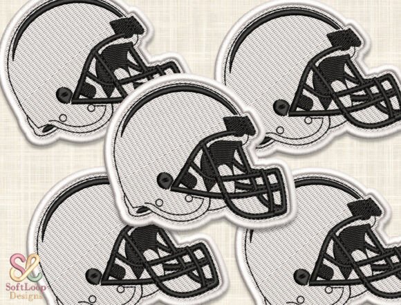 Review: Football Helmet Patch Embroidery Design