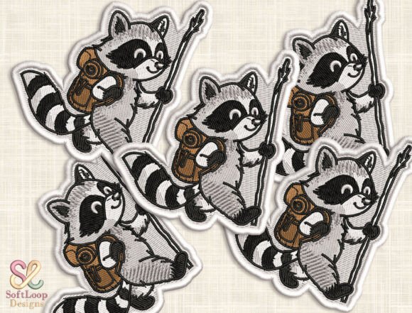 Review: HIKING RACCOON Patch Embroidery Design
