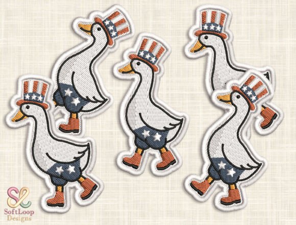 Review: Patriotic Goose Patch Embroidery Design