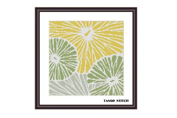 Review: Simple Big Flowers Abstract Cross Stitch