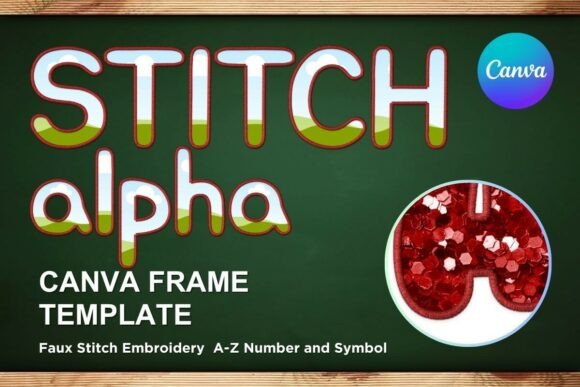 Reviewing Faux Embroidery Canva Frame Letters_19