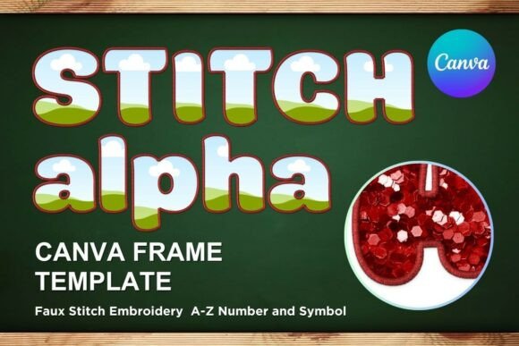 Reviewing Faux Embroidery Canva Frame Letters_20