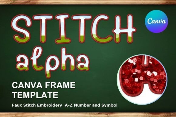 Reviewing Faux Embroidery Canva Frame Letters_31