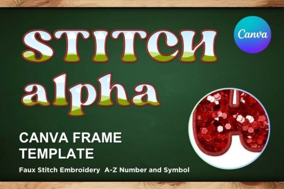 Reviewing Faux Embroidery Canva Frame Letters_33