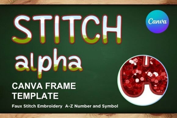 Reviewing Faux Embroidery Canva Frame Letters_35
