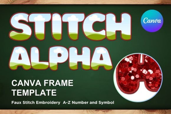 Reviewing Faux Embroidery Canva Frame Letters_5